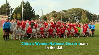 China’s Women National Soccer team in the US