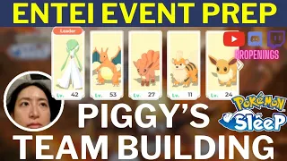 Piggy's F2P Entei Event Team Building Preparation #pokemonsleep