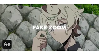 fake zoom | after effects
