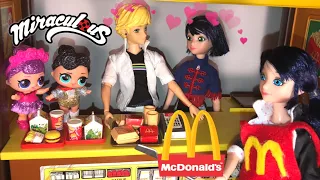 Adrien Dating Kagami! Ladybug Works At McDonald’s Miraculous Ladybug Season 2 Doll Story Episode