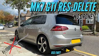 Mk7 Golf GTI: Resonator delete *Before & After* Revs (Exhaust mod)