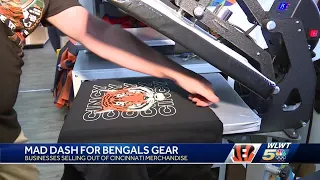 Looking for last minute Bengals gear? Try in stores over online shipping