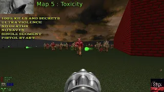 Doom 2 Maiden Voyage Map 5 : Toxicity ( Ultra Violence 100% )