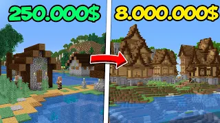 COMPRANDO CASAS para REFORMARLAS y CONVERTIRME en MILLONARIO en MINECRAFT