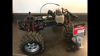Tmaxx gets pullstart and new gears for more speed!!!