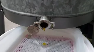 Електрическа центрофуга за вадене на мед с таймер и мотор от перална (част 2 - първи пълен тест)