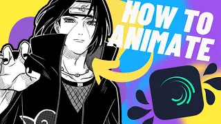 HOW TO ANIMATE MANGA PANELS ONLY WITH ALIGHT MOTION