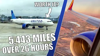 The Most Flights I've Ever Flown In A Day - All For The United A321neo!