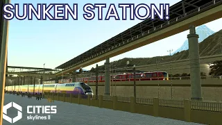 My most ambitious transit build yet! Custom Sunken Station in Cities Skylines 2!