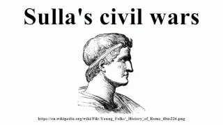 Sulla's civil wars