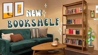 Build and organize my new bookshelf with me | New bookshelf for the new year 2023