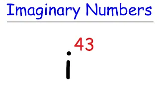 Imaginary Numbers - Basic Introduction