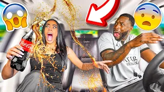 EXPLODING SODA Prank On Fiance! *HILARIOUS*