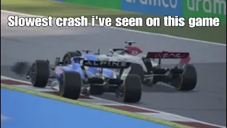 Slowest crash i've seen on this game | F1 Manager 22