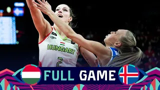 Hungary v Iceland | Full Basketball Game | FIBA Women's EuroBasket 2023 Qualifiers