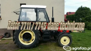 zetor 7711 / 7745  dane techniczne