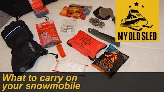 What to carry on your snowmobile - MyOldSled S2E16