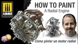 How to paint a radial engine / Cómo pintar un motor radial