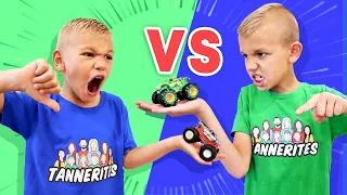 Monster Truck Brothers Favorite Colors Battle!