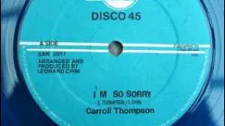 Carroll Thompson I’m so sorry 12” 45 record playing #vinyl #45vinyl #vinylmusic