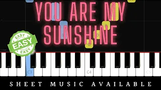 You Are My Sunshine (Easy Piano Tutorial)