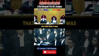 "Don't teach me" J Sai Deepak - SC Judges |  JSD vs SC Judges | #shortsvideo | court live