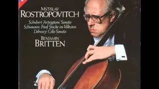 Rostropovich & Britten play Allegro Moderato: 1st movt from Schubert Arpeggione Sonata