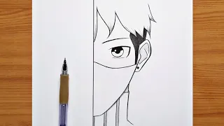 Easy anime drawings || How to draw anime step_by_step || Easy drawing ideas for beginners