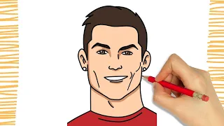 Como Desenhar o CRISTIANO RONALDO  I CR7