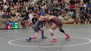 OFFICIALS finals (102): Tristan Nitta (Mililani) def. Chloe Obuhanych (Pearl City), fall, (12-17-22)