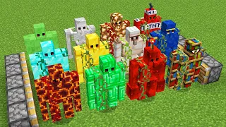 all new minecraft golems combined