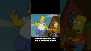 Homer Simpson sings in bloom by Nirvana