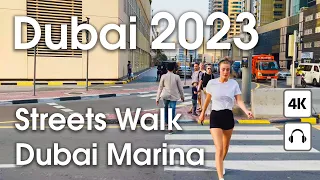 Dubai 🇦🇪 Dubai Marina [ 4K ] Streets Walking Tour