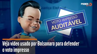 Veja vídeo usado por Bolsonaro para defender o voto impresso