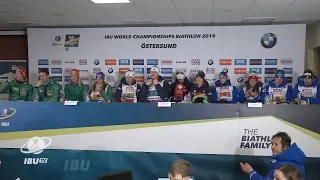 #2019Ostersund Mixed Relay Press Conference
