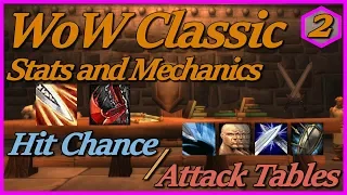 WoW Classic Stats and Mechanics - Part 2: Hit Chance, Weapon Skill, Attack Tables Explained