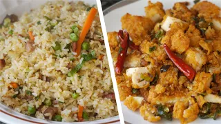 Basic Chinese Restaurant Hong Kong Fried-Rice Recipe + Ez Salt & Pepper Frozen Chicken Strips Hack