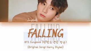 BTS Jungkook (방탄소년단 정국) (Original Song: Harry Styles) 'Falling' Cover Lyrics [Türkçe]