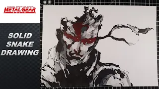 Drawing Solid Snake Metal Gear Solid