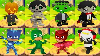 Tag with Ryan - PJ Masks Catboy vs Halloween-themed Characters - All Costumes Unlocked NEW Update