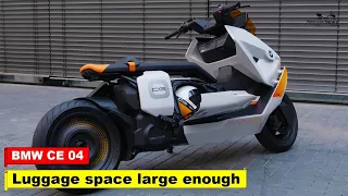 2023 BMW CE 04 2022   on Review Luggage space large enough for a full face helmet