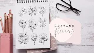 How To Draw Flowers | Florals Step By Step