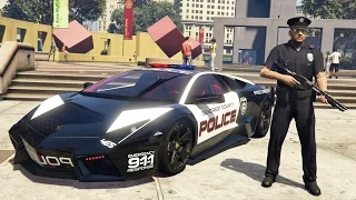 GTA 5 Mods - PLAY AS A COP MOD!! GTA 5 Police Lamborghini Patrol Mod Gameplay! (GTA 5 Mods Gameplay)