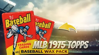 🔥 WATCH NOW! - Breaking MLB 1975 Topps Baseball Card Wax Pack ⚾️ - HD Sport Cards!