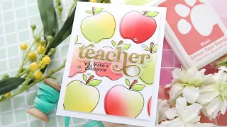 Why stop at one? MULTIPLE Apples for the Teacher with Laura Bassen for Simon Says Stamp!