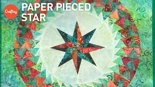 Paper Piecing Stars (FPP 8-Pointed Star) | Quilting Tutorial with Jacqueline de Jonge