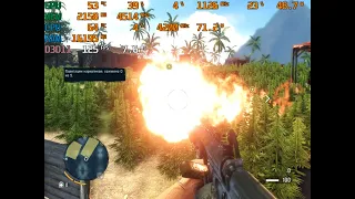 Жгу поля марихуаны на минимальных настройках в Far Cry 3 в разрешении 800 на 600