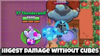 World Record! Highest Damage Without Power Cubes (Brawl Stars)