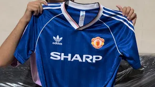 Manchester United OG 1988-90 Third Blue Jersey