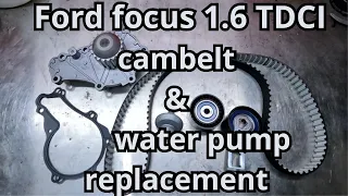 GUIDE. Cam belt and waterpump replacement tutorial. Mk3 Ford focus 1.6 TDCI.